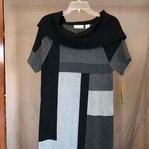 Geometric Sweater Dress